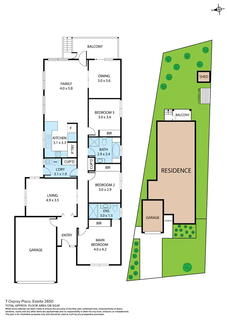 Floorplan of Homely house listing, 7 Osprey Place, Estella NSW 2650