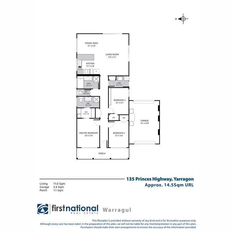 Floorplan of Homely townhouse listing, 3/135 Princes Highway, Yarragon VIC 3823