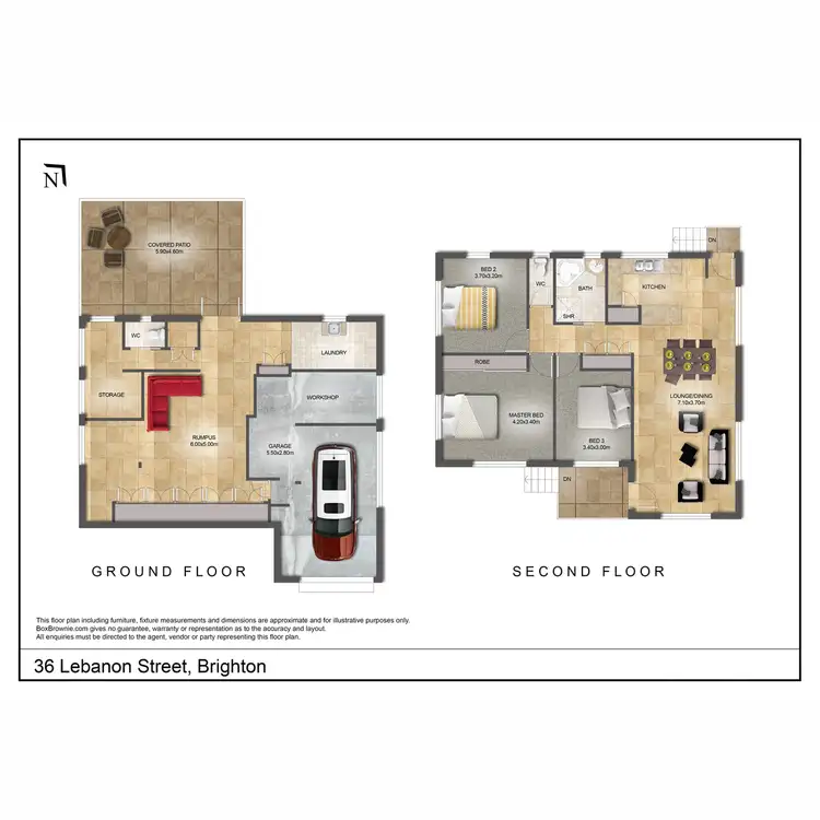 Floorplan of Homely house listing, 36 Lebanon Street, Brighton QLD 4017