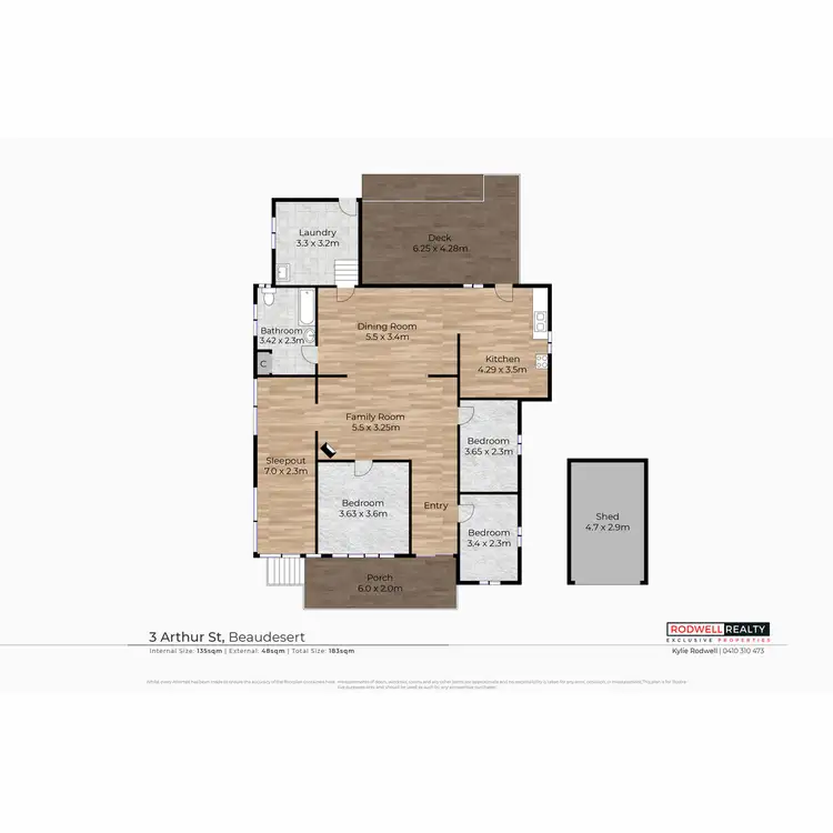 Floorplan of Homely house listing, 3 Arthur Street, Beaudesert QLD 4285
