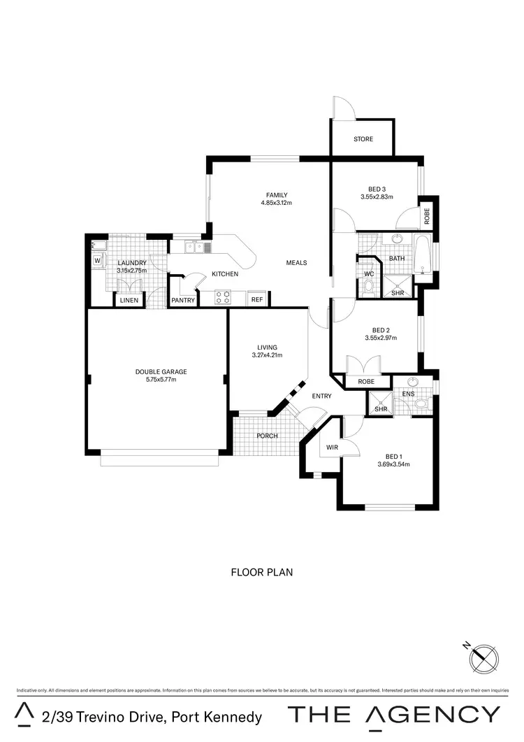 Floorplan of Homely house listing, 2/39 Trevino Drive, Port Kennedy WA 6172