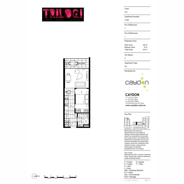 Floorplan of Homely apartment listing, 106/15 Clifton Street, Prahran VIC 3181