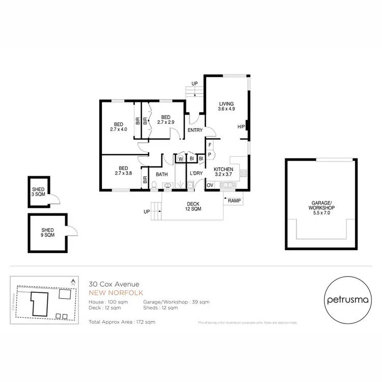 Floorplan of Homely house listing, 30 Cox Avenue, New Norfolk TAS 7140