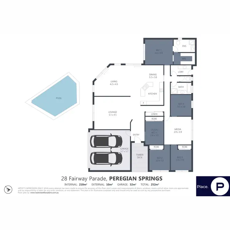 Floorplan of Homely house listing, 28 Fairway Parade, Peregian Springs QLD 4573