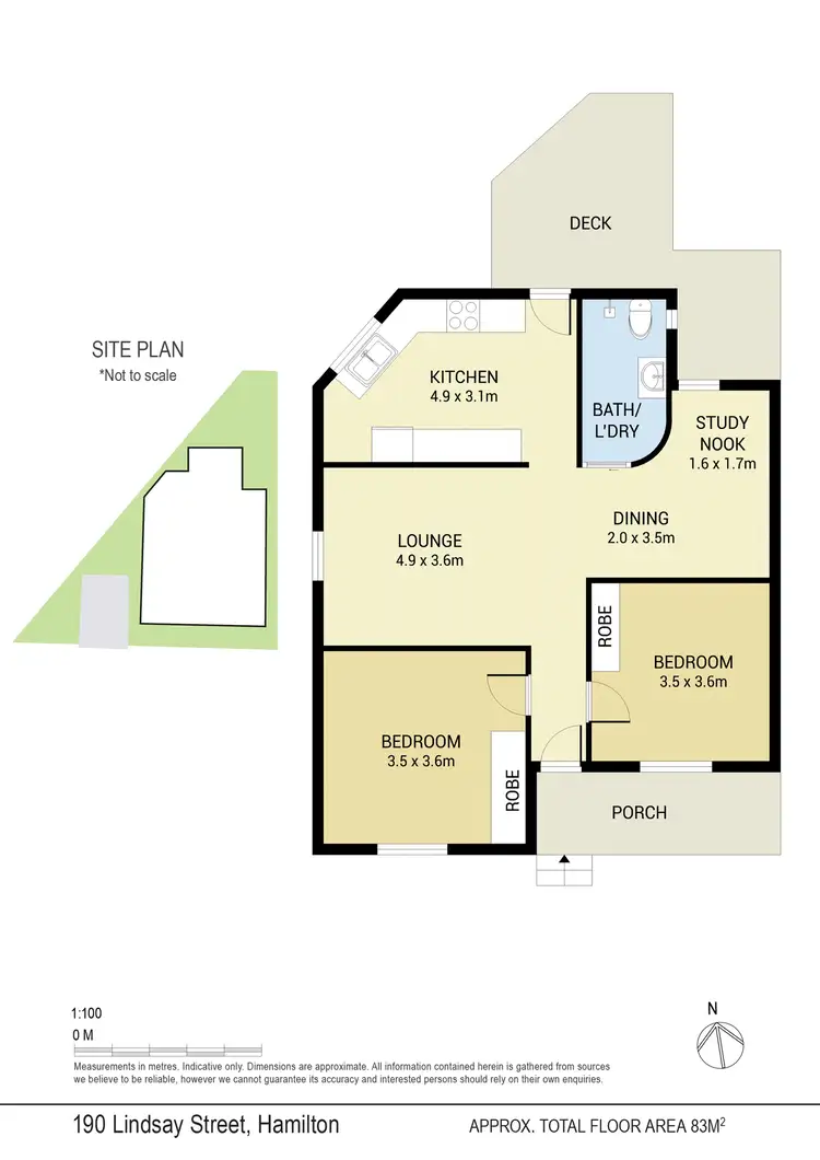 Floorplan of Homely house listing, 190 Lindsay Street, Hamilton NSW 2303