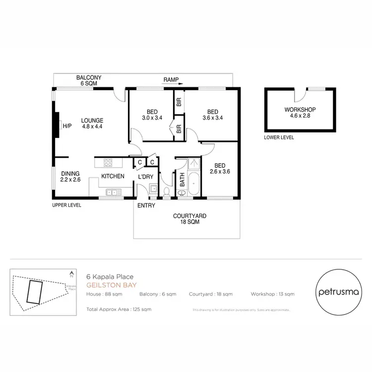 Floorplan of Homely house listing, 6 Kapala Place, Geilston Bay TAS 7015