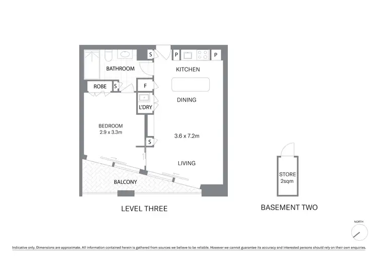 Floorplan of Homely apartment listing, 302/6 Loftus Street, Sydney NSW 2000