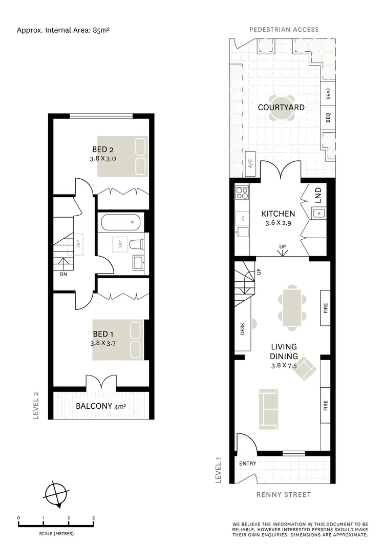 Floorplan of Homely terrace listing, 19 Renny Street, Paddington NSW 2021
