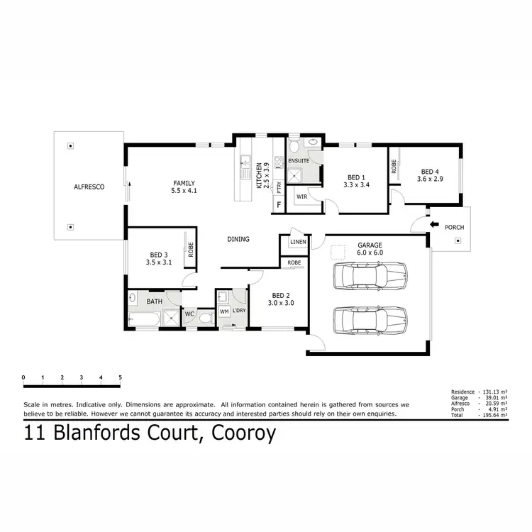 Floorplan of Homely house listing, 11 Blanfords Court, Cooroy QLD 4563