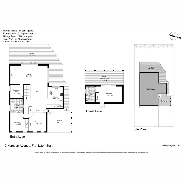 Floorplan of Homely house listing, 12 Harcourt Avenue, Frankston South VIC 3199