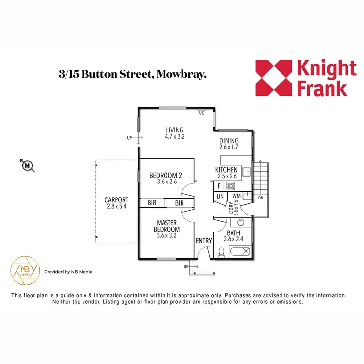 Floorplan of Homely unit listing, 3/15 Button Street, Mowbray TAS 7248