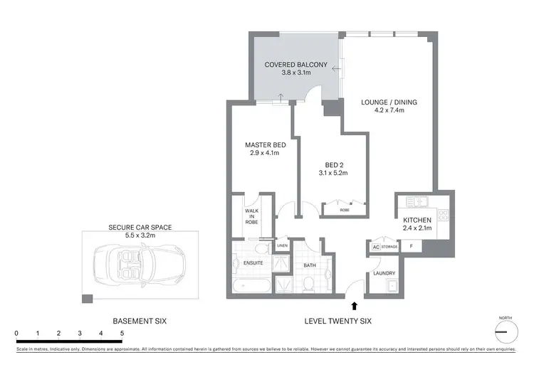 Floorplan of Homely apartment listing, 2610/183 Kent Street, Sydney NSW 2000
