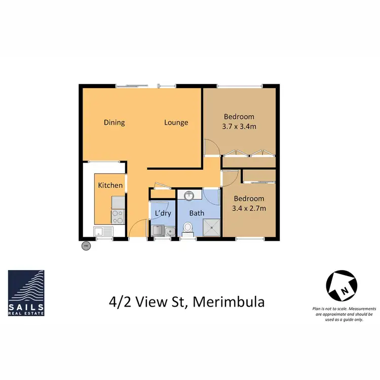 Floorplan of Homely unit listing, 4/2 View Street, Merimbula NSW 2548