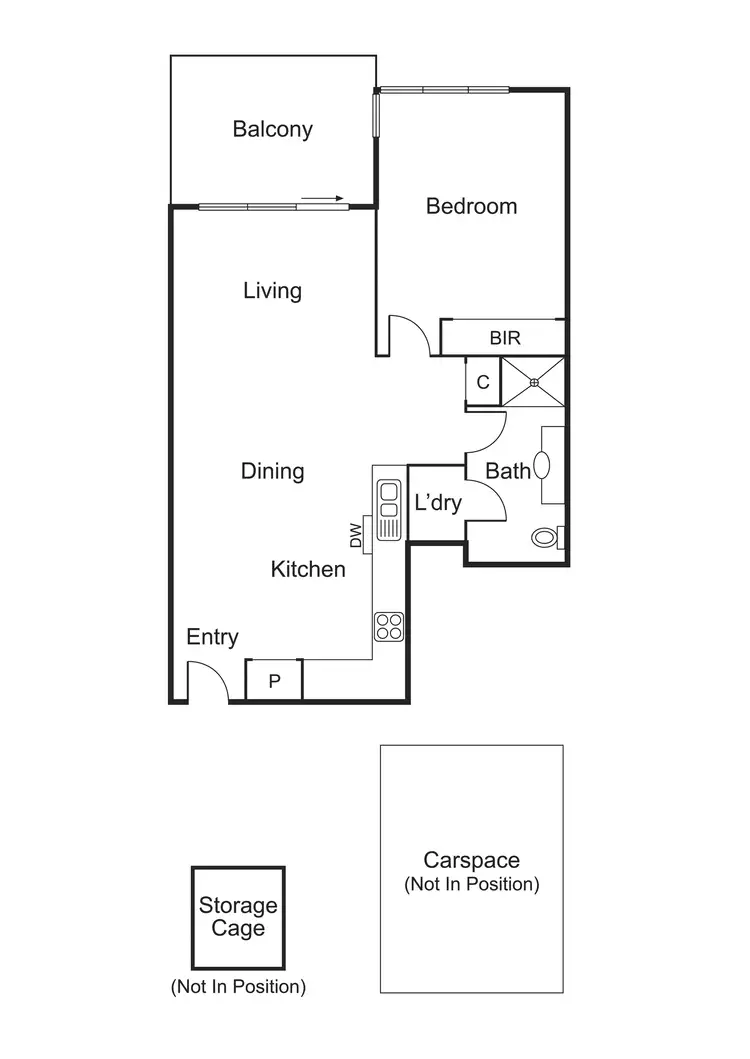 Floorplan of Homely apartment listing, 33/8 Graham Street, Port Melbourne VIC 3207