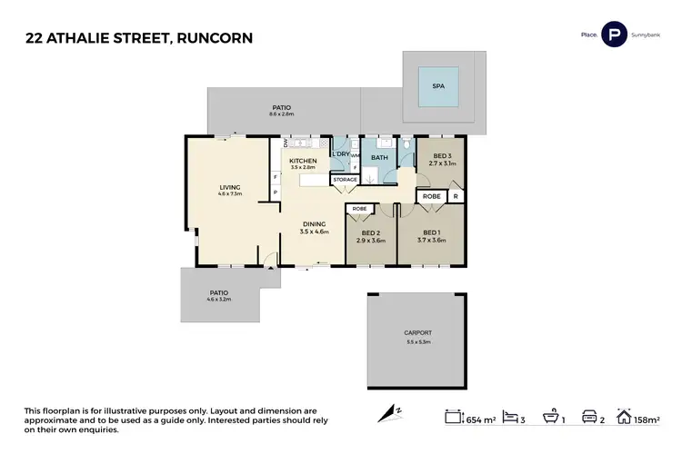 Floorplan of Homely house listing, 22 Athalie Street, Runcorn QLD 4113