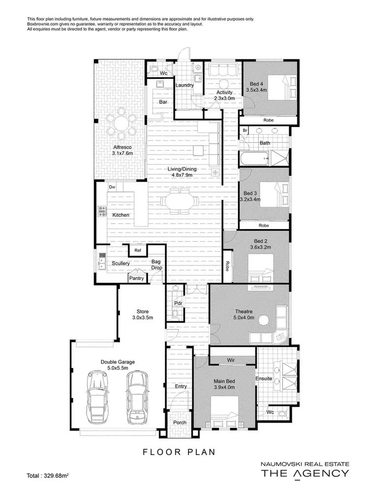 Floorplan of Homely house listing, 6 Bogdanich Way, Madeley WA 6065