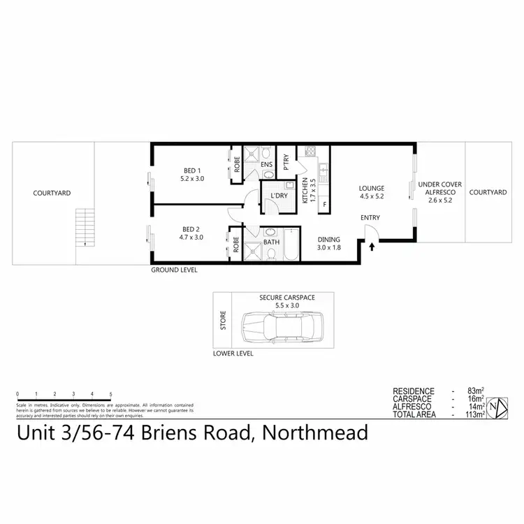 Floorplan of Homely apartment listing, 3/56-72 Briens Road, Northmead NSW 2152