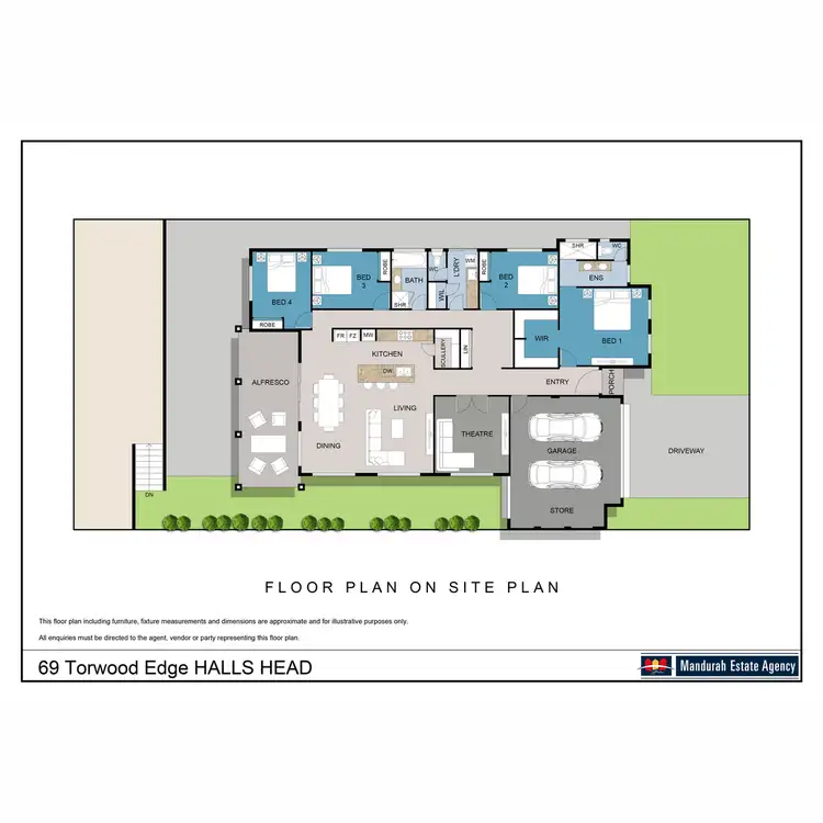 Floorplan of Homely house listing, 69 Torwood Edge, Halls Head WA 6210