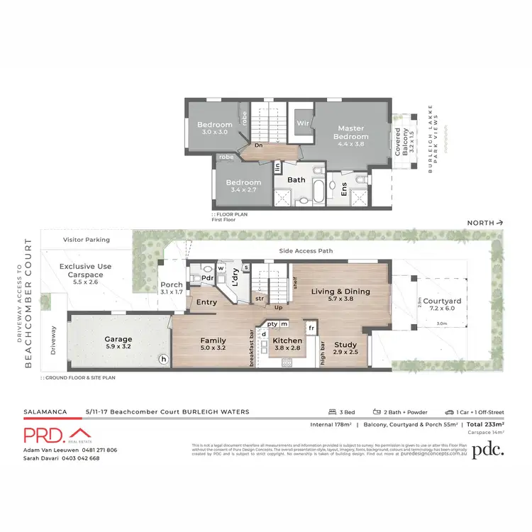 Floorplan of Homely townhouse listing, 5/11-17 Beachcomber Court, Burleigh Waters QLD 4220