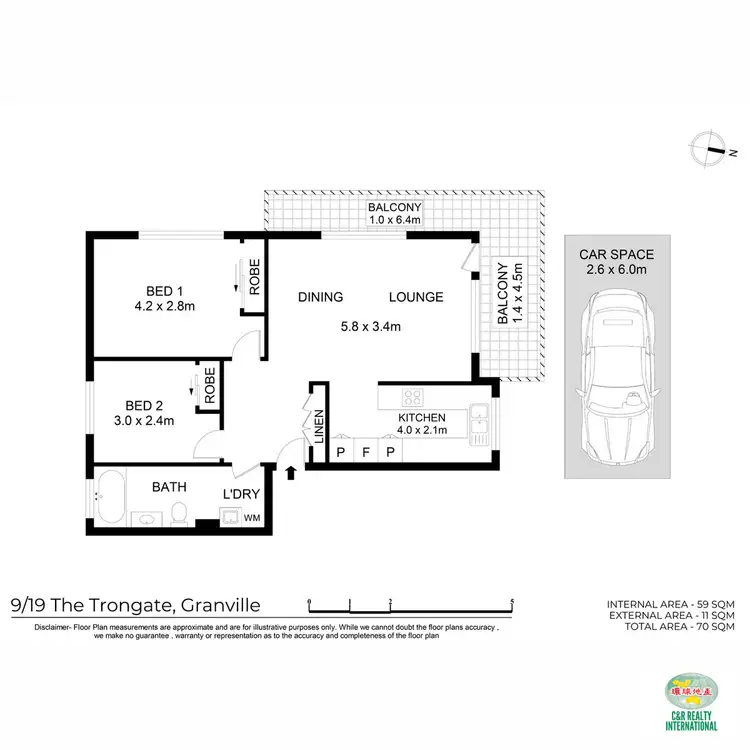 Floorplan of Homely apartment listing, 9/19-21 The Trongate, Granville NSW 2142