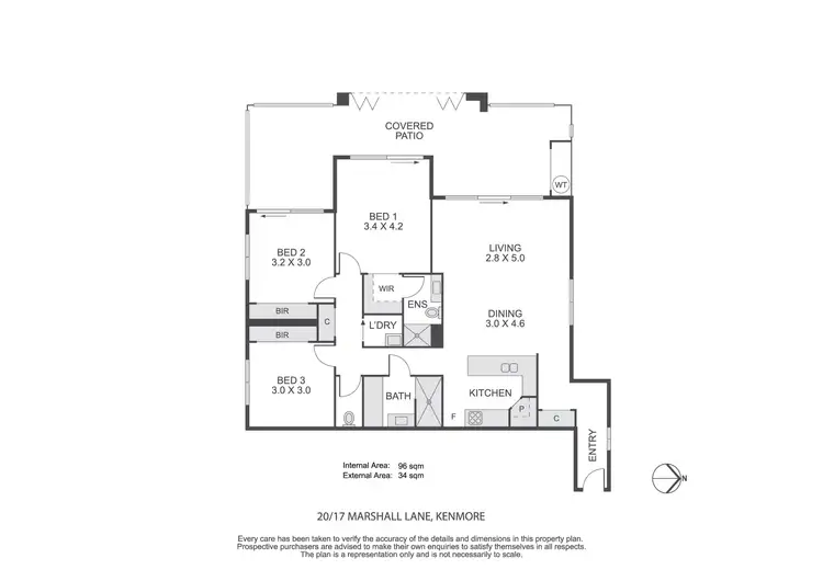 Floorplan of Homely apartment listing, 20/17 Marshall Lane, Kenmore QLD 4069