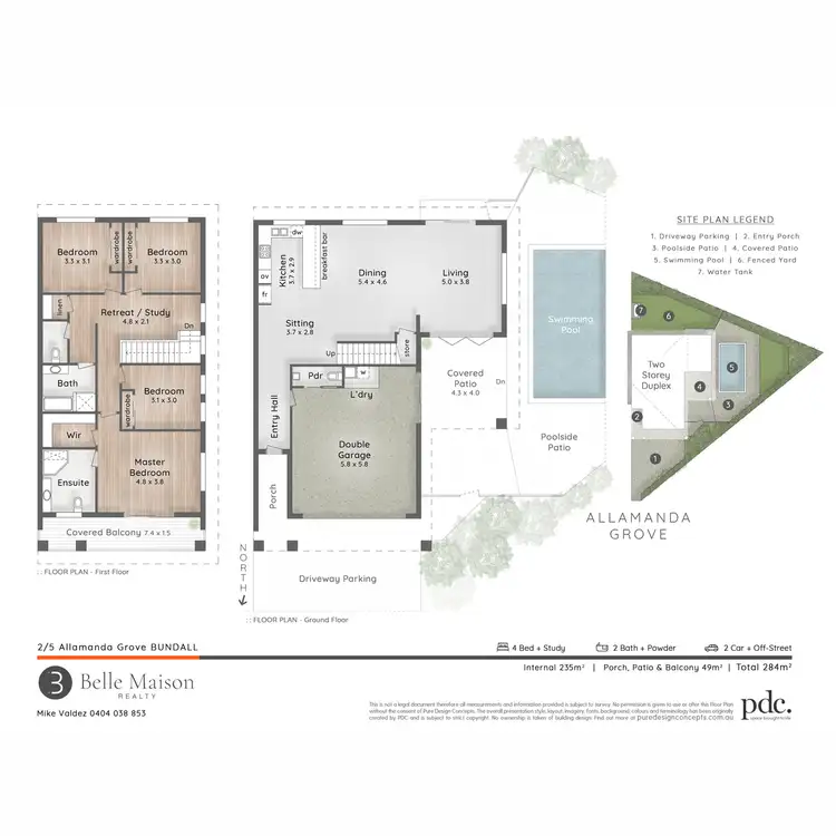Floorplan of Homely house listing, 2/5 Allamanda Grove, Bundall QLD 4217