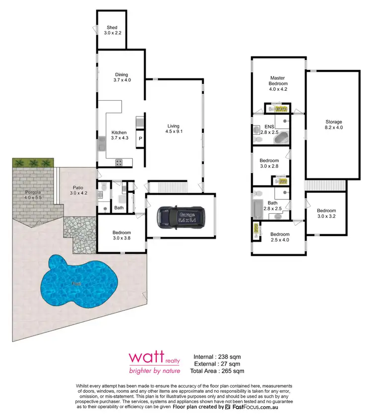 Floorplan of Homely house listing, 10 Salinas Place, Bracken Ridge QLD 4017