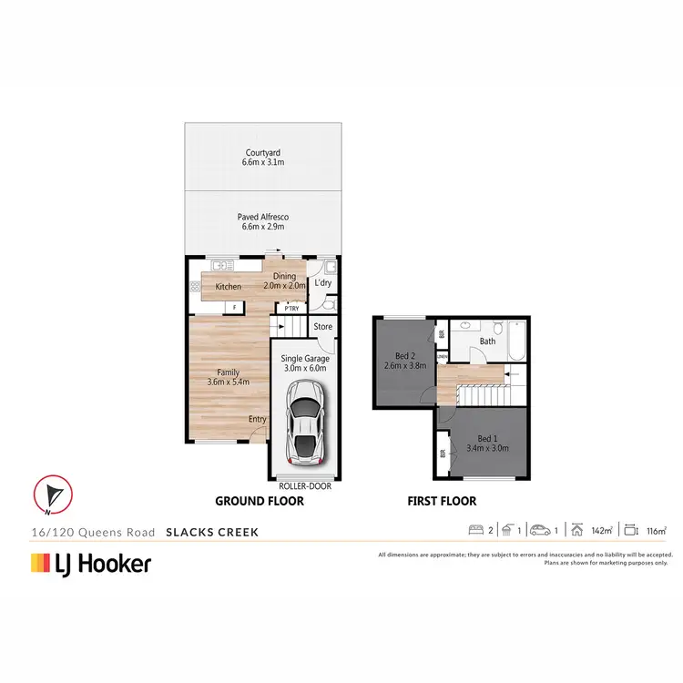 Floorplan of Homely townhouse listing, 16/120 Queens Road, Slacks Creek QLD 4127