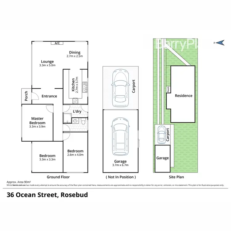 Floorplan of Homely house listing, 36 Ocean Street, Rosebud VIC 3939