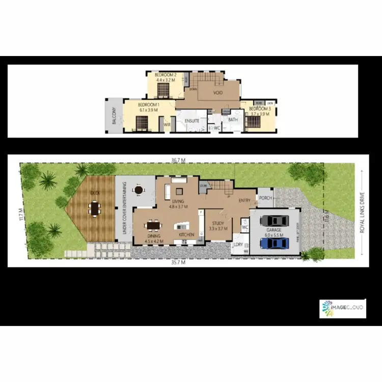 Floorplan of Homely house listing, 23 Royal Links Drive, Robina QLD 4226
