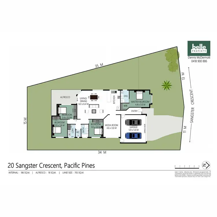 Floorplan of Homely house listing, 20 Sangster Crescent, Pacific Pines QLD 4211