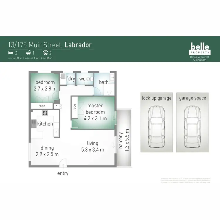 Floorplan of Homely unit listing, 13/175 Muir Street, Labrador QLD 4215