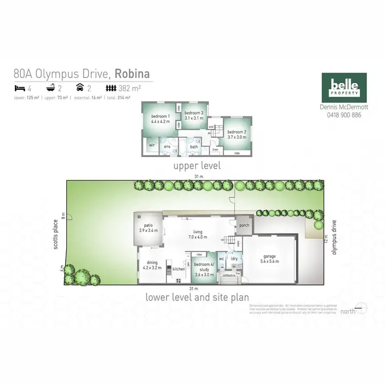 Floorplan of Homely house listing, 80A Olympus Drive, Robina QLD 4226