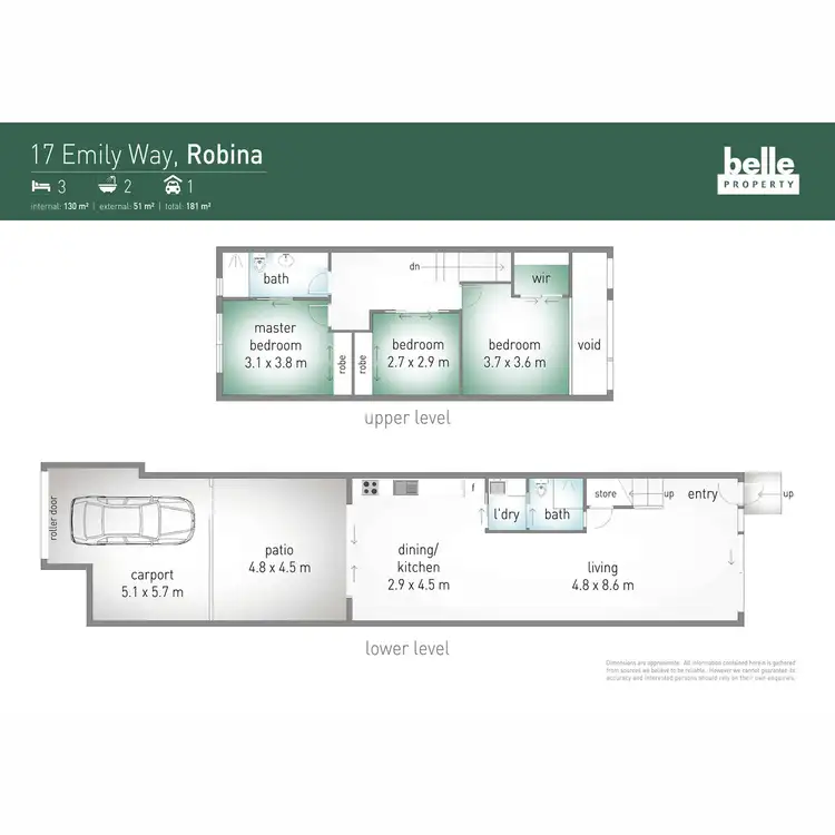 Floorplan of Homely townhouse listing, 17 Emily Way, Varsity Lakes QLD 4227