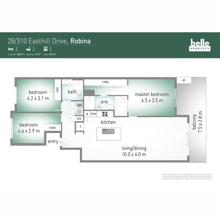 Floorplan of Homely unit listing, 28/310 Easthill Drive, Robina QLD 4226