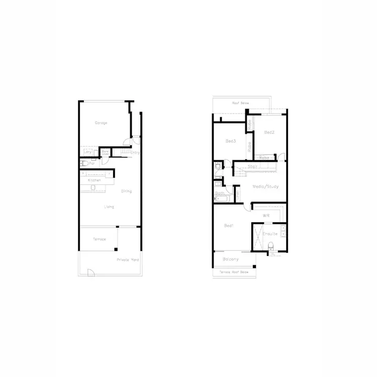 Floorplan of Homely townhouse listing, 11/3031 The Boulevard, Carrara QLD 4211