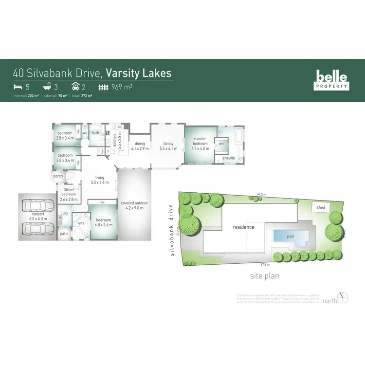 Floorplan of Homely house listing, 40 Silvabank Drive, Varsity Lakes QLD 4227