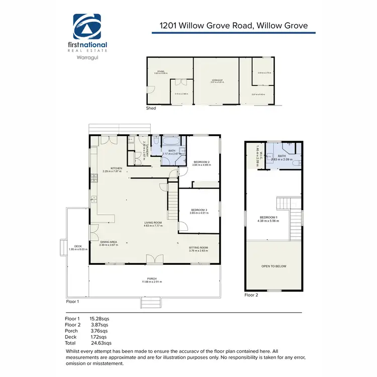 Floorplan of Homely rural property listing, 1201 Willow Grove Road, Willow Grove VIC 3825