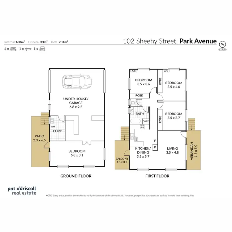 Floorplan of Homely house listing, 102 Sheehy Street, Park Avenue QLD 4701