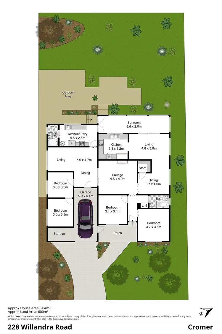 Floorplan of Homely house listing, 228 Willandra Road, Cromer NSW 2099