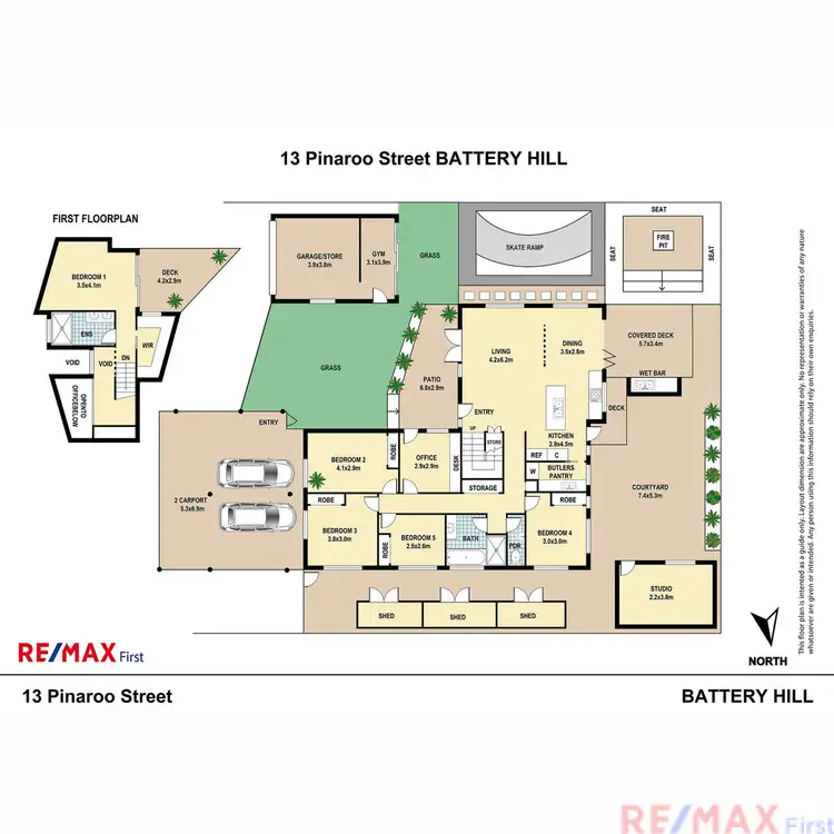 Floorplan of Homely house listing, 13 Pinaroo Street, Battery Hill QLD 4551