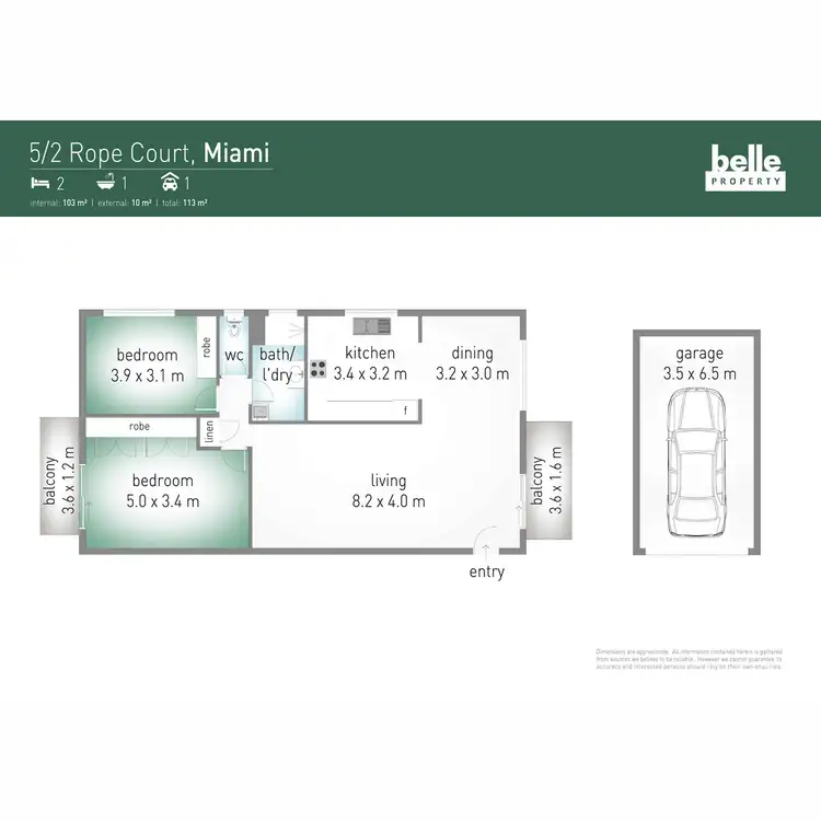 Floorplan of Homely unit listing, 5/2 Rope Court, Mermaid Waters QLD 4218