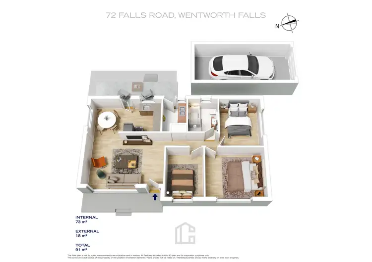 Floorplan of Homely house listing, 72 Falls Road, Wentworth Falls NSW 2782