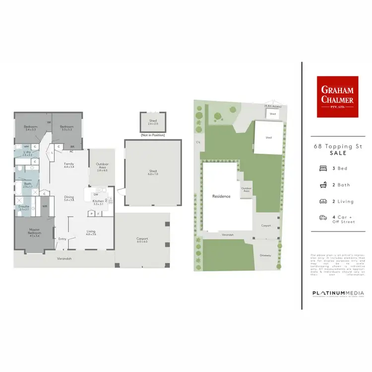 Floorplan of Homely house listing, 68 Topping Street, Sale VIC 3850