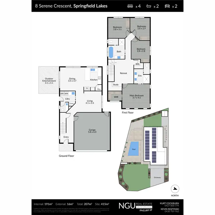 Floorplan of Homely house listing, 8 Serene Crescent, Springfield Lakes QLD 4300