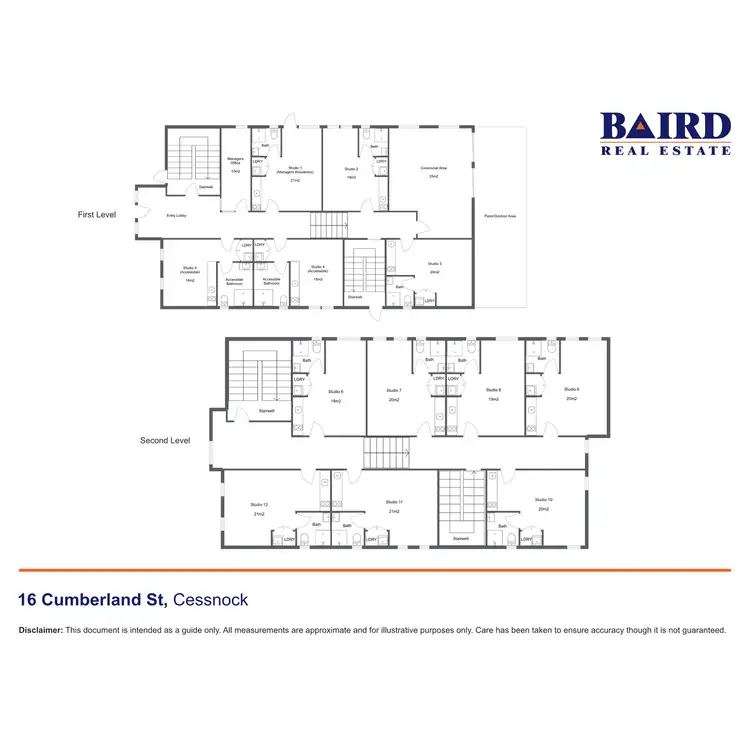 Floorplan of Homely apartment listing, 16 Cumberland Street, Cessnock NSW 2325