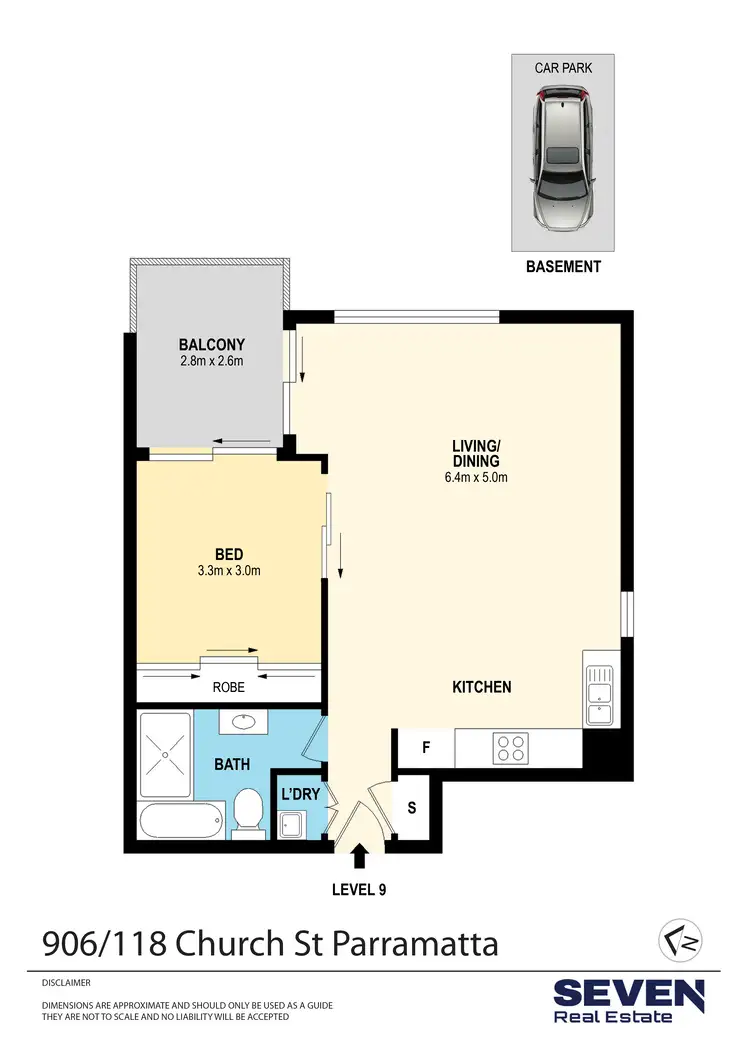 Floorplan of Homely apartment listing, 906/118 Church Street, Parramatta NSW 2150