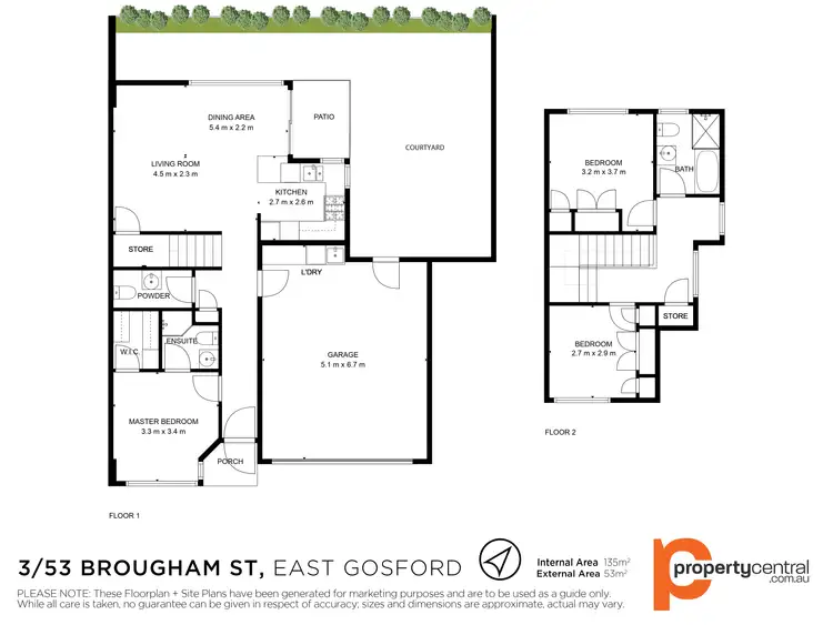 Floorplan of Homely townhouse listing, 3/53 Brougham Street, East Gosford NSW 2250