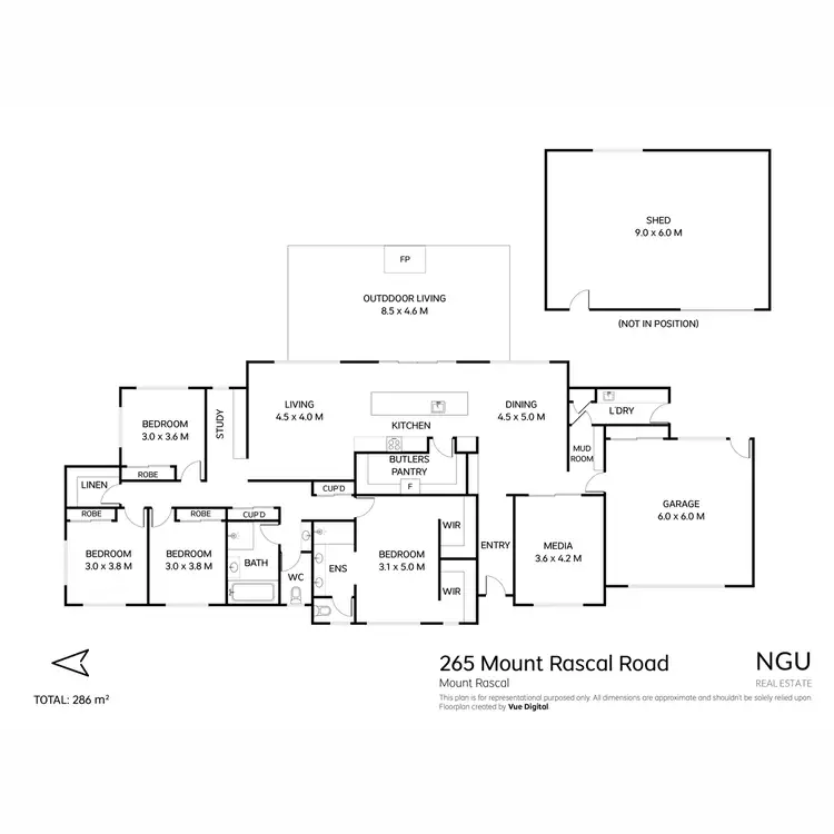 Floorplan of Homely rural property listing, 265 Mount Rascal Road, Mount Rascal QLD 4350