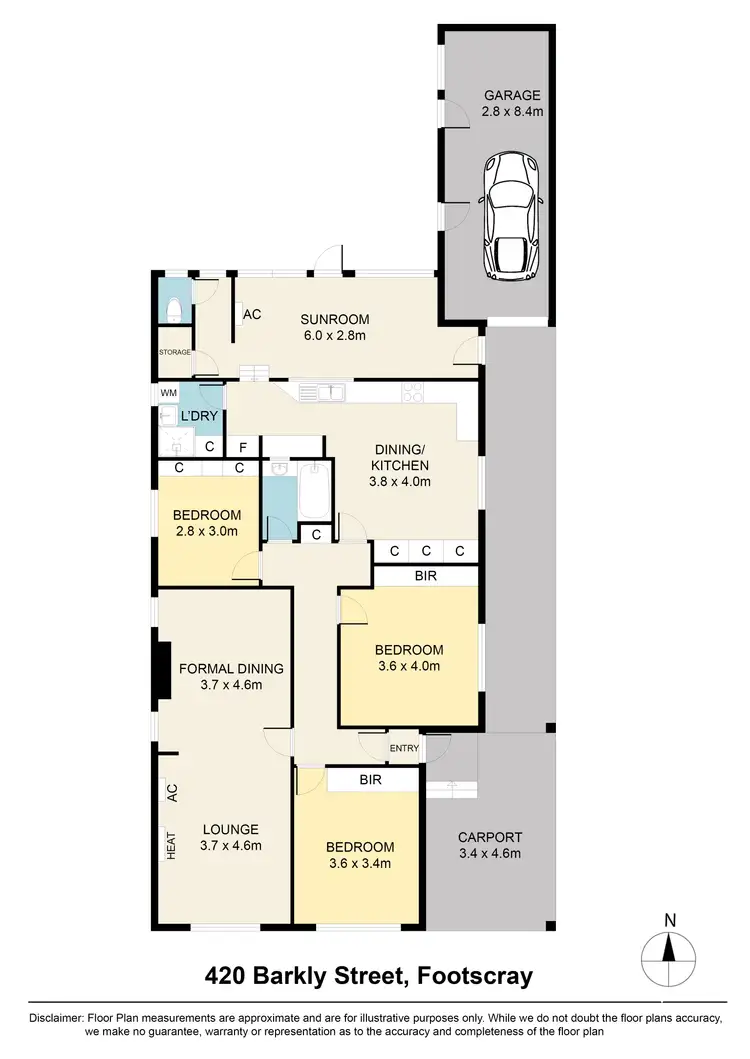 Floorplan of Homely house listing, 420 Barkly Street, Footscray VIC 3011